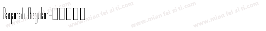 Baqarah Regular字体转换